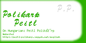 polikarp peitl business card